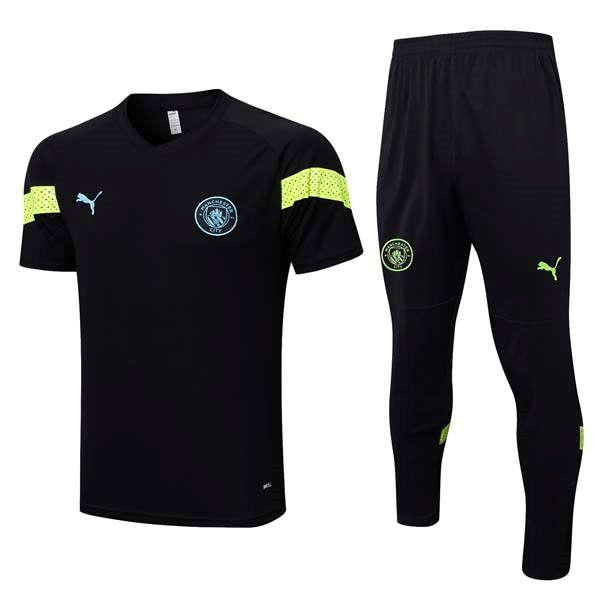 Polo Manchester City Conjunto Completo 2023-24 Negro